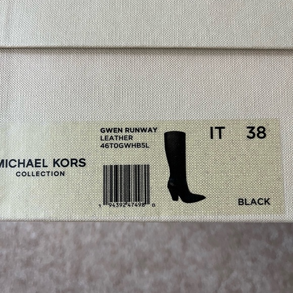 Michael Kors Collection Gwen Black Western Tall Boot 38 - Picture 7 of 12